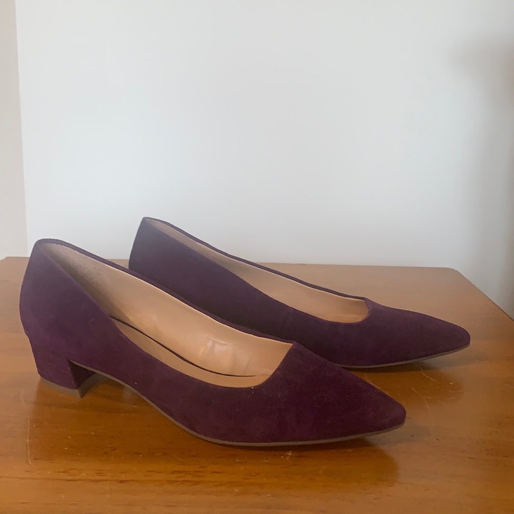 Franco Sarto like new suede purple pump EU37